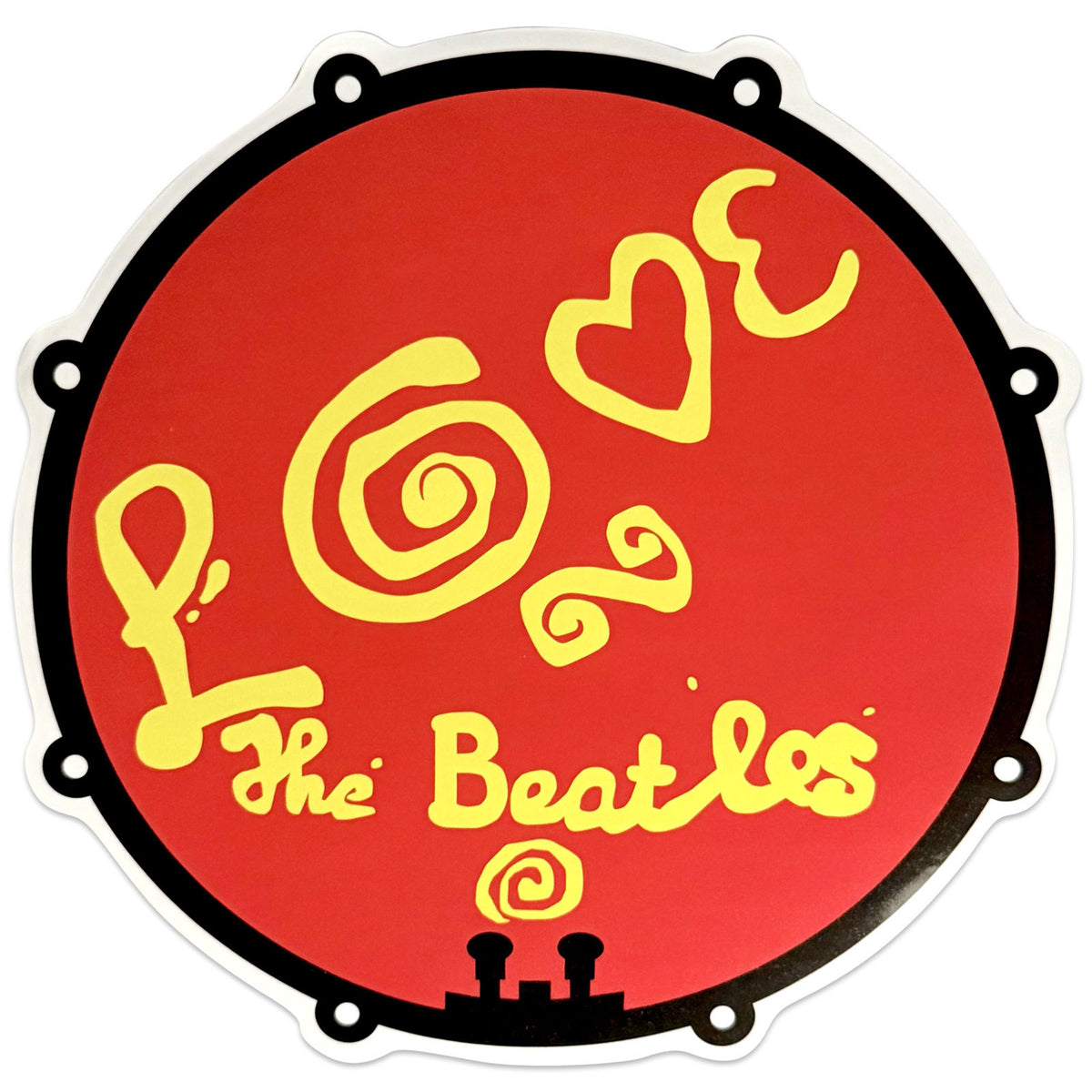 The Beatles Sticker: Love Drum