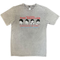 The Beatles Unisex Stone Wash T-Shirt: Candlestock Park Heads (Grey)