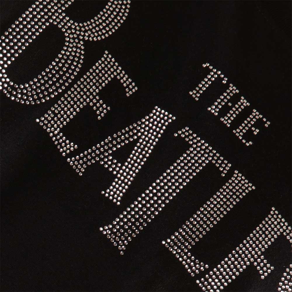 The Beatles Unisex T-Shirt: Drop T Crystals (Black) (Embellished)