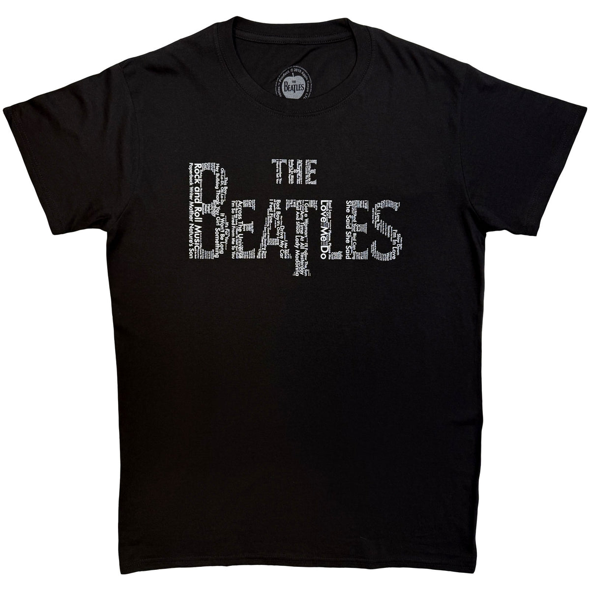 The Beatles Unisex T-Shirt: Drop T Songs (Black)