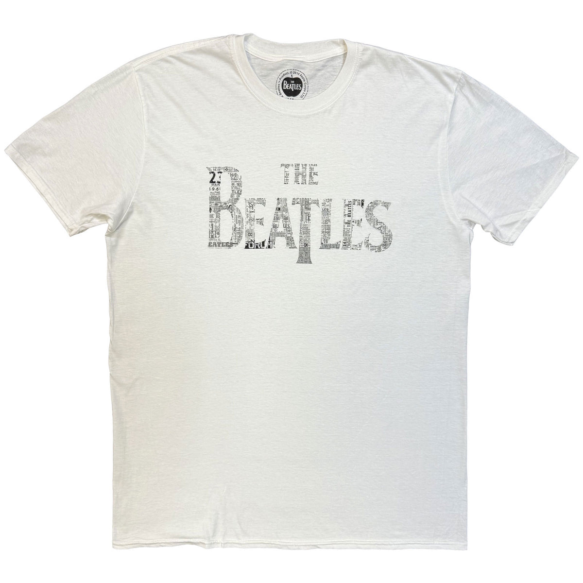 The Beatles Unisex T-Shirt: Drop T Tickets (White)