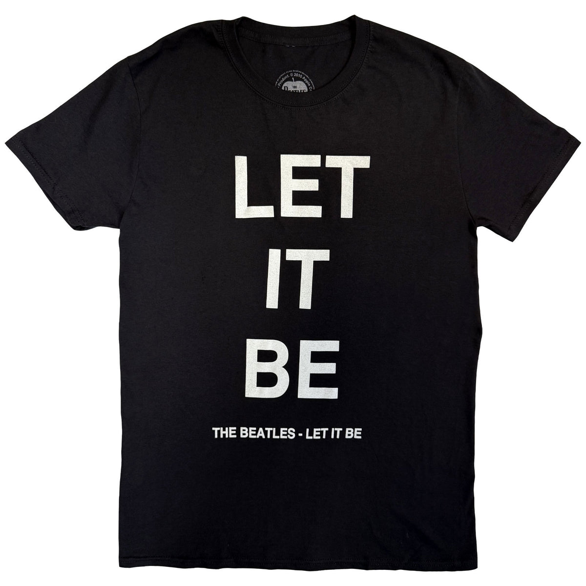 The Beatles Unisex T-Shirt: Let It Be (Black) (Back Print)