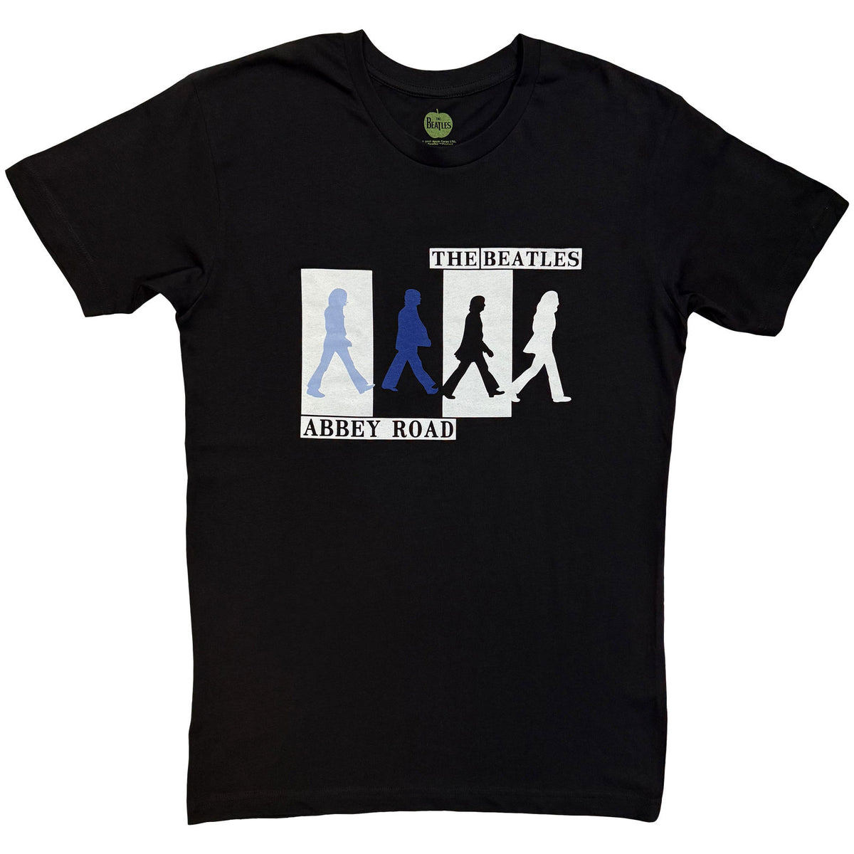 The Beatles Unisex T-Shirt: Abbey Road Colours Crossing (Black)
