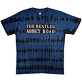 The Beatles Unisex T-Shirt: Abbey Road Sign (Dip-Dye On Black) (Wash Collection)