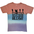 The Beatles Unisex T-Shirt: Get Back Gradient (Multicolour) (Wash Collection)