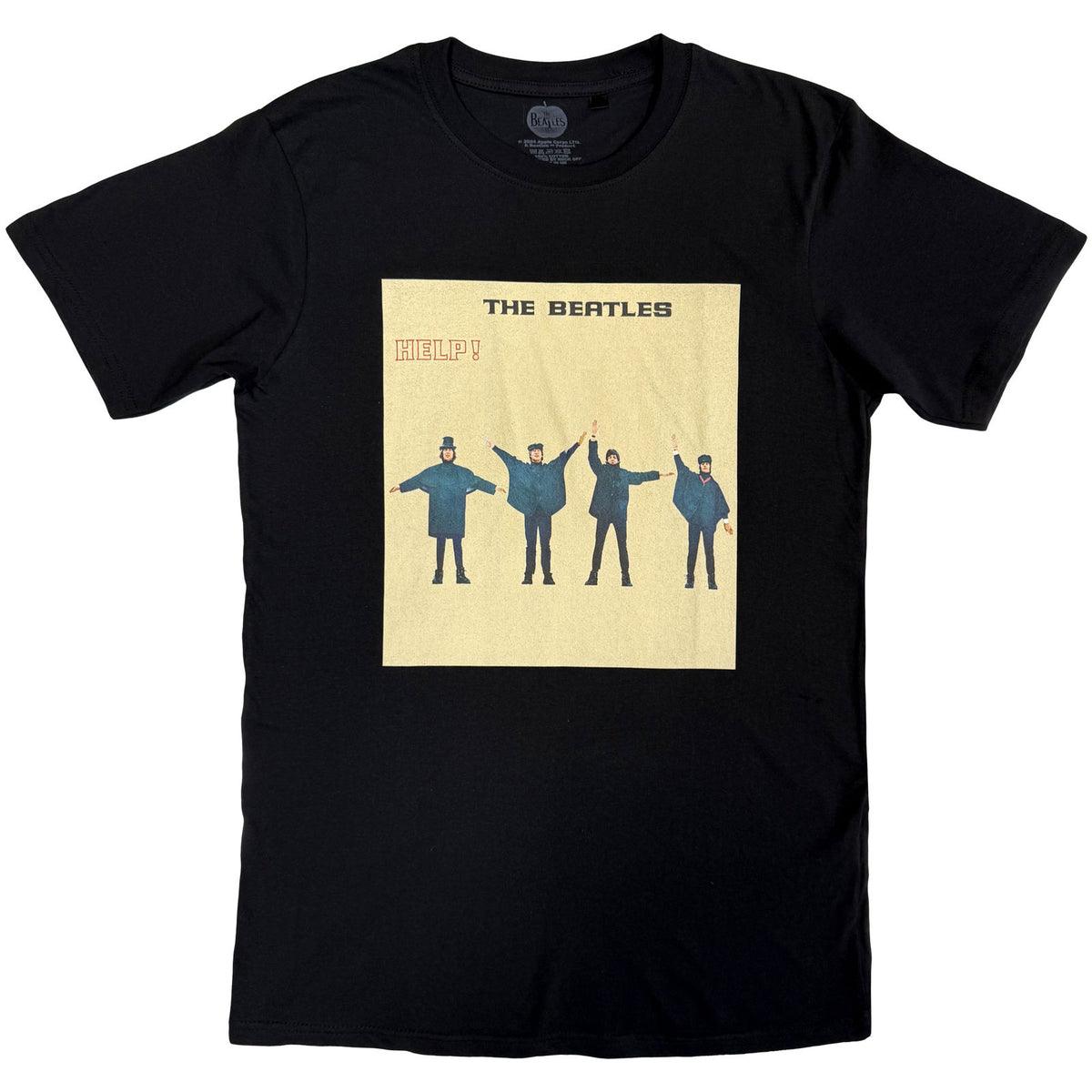 The Beatles Unisex T-Shirt: Help! Album Cover (Black)