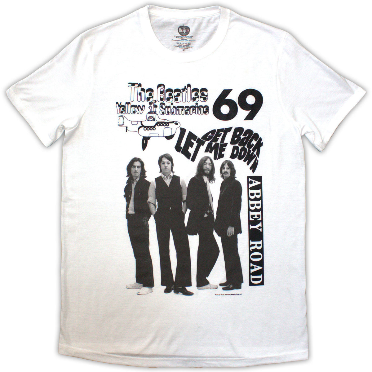 The Beatles Unisex T-Shirt: 1969 (White)