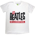 The Beatles Unisex T-Shirt: In Liverpool (White)