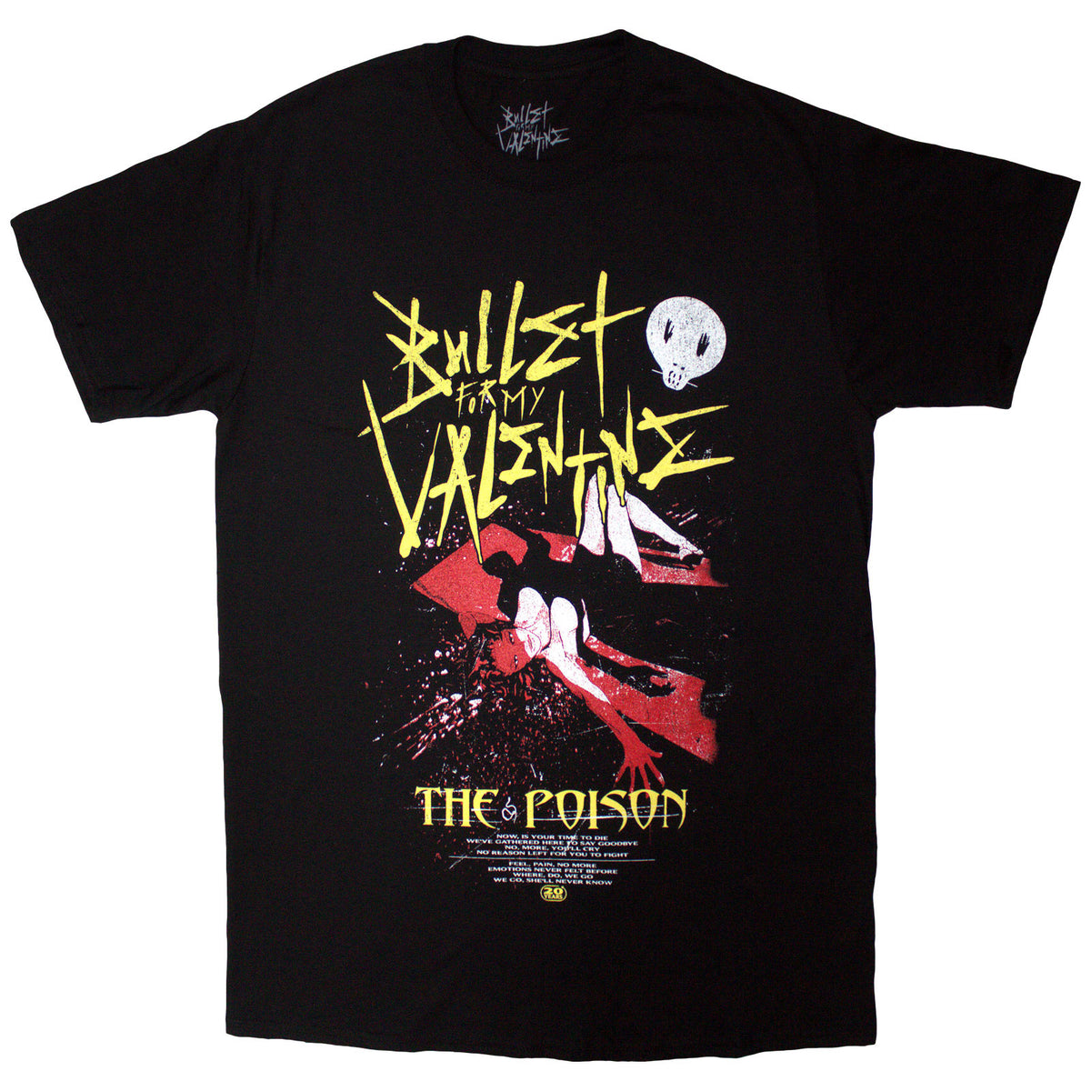 Bullet For My Valentine Unisex T-Shirt: The Poison Cover (Black)