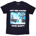 Billie Eilish Unisex T-Shirt: Hit Me Hard And Soft Negative (Navy Blue)
