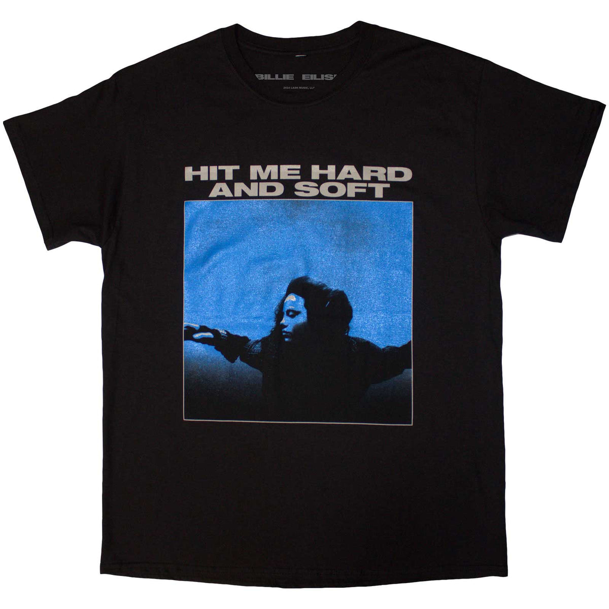 Billie Eilish: Hit Me Hard And Soft Tracklist Unisex T-Shirt (Black) (Back Print)