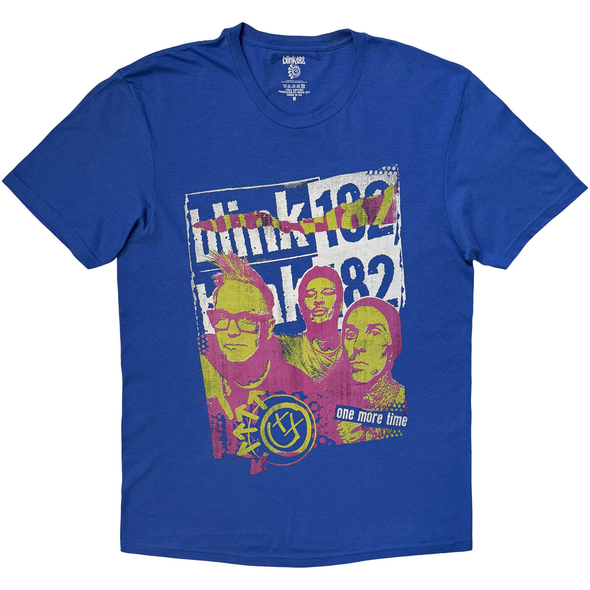 Blink-182 Unisex T-Shirt: One More Time (Blue)