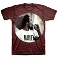 Bob Marley Unisex T-Shirt: Smokin Circle (Brown)