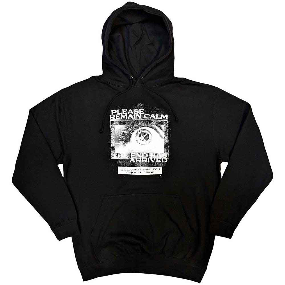 Bring Me The Horizon Unisex Pullover Hoodie: Remain Calm FP (Black)