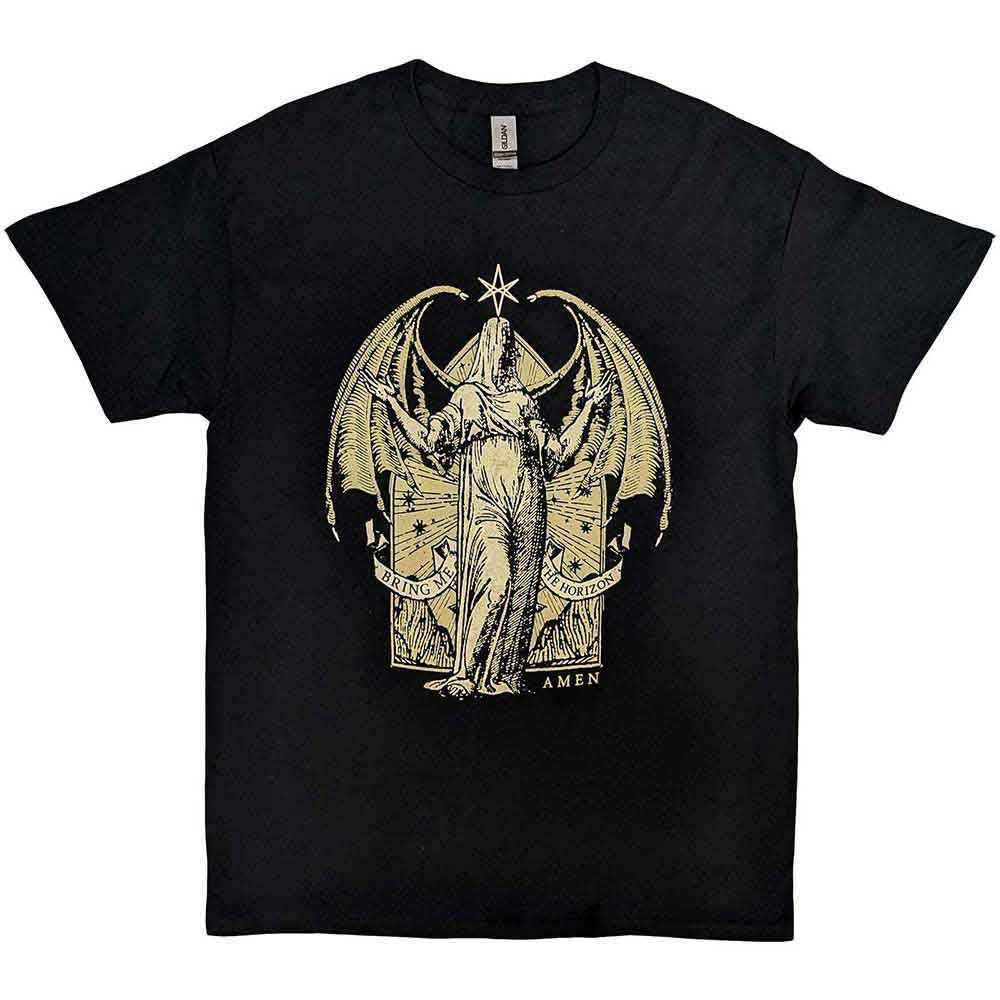Bring Me The Horizon Unisex T-Shirt: Angel Amen (Black)