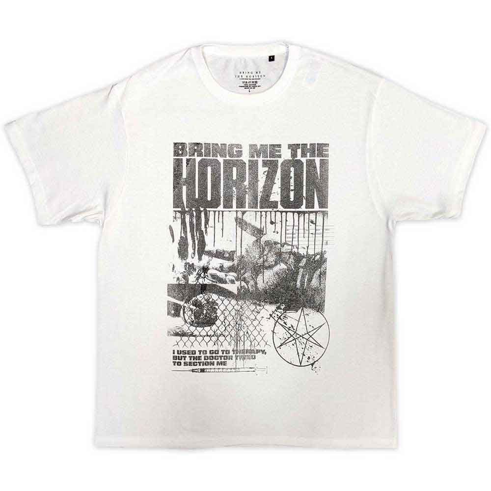 Bring Me The Horizon Unisex T-Shirt: Therapy (White)