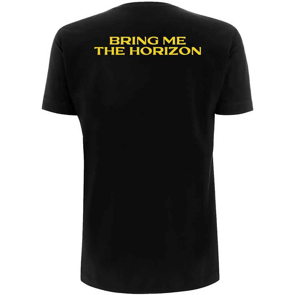 Bring Me The Horizon Unisex T-Shirt: Spray Hex (Black) (Back Print)