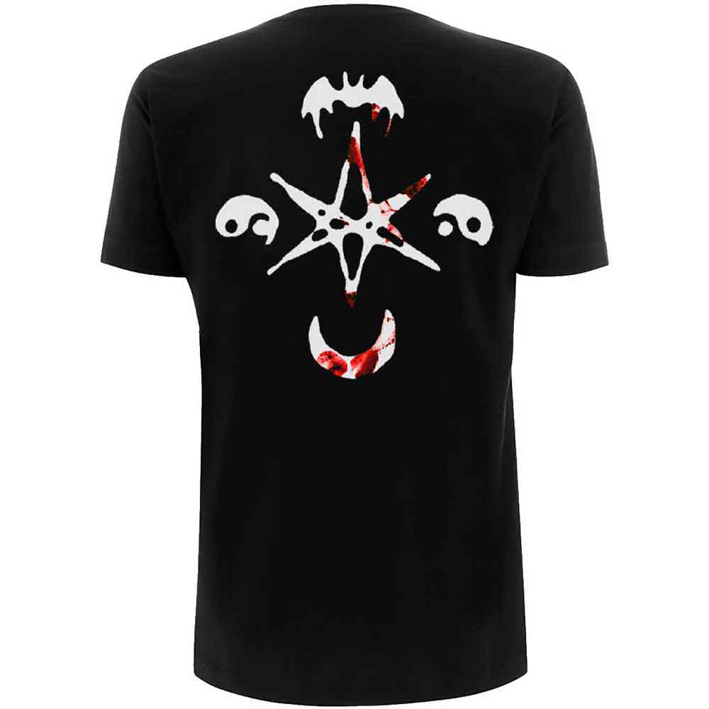 Bring Me The Horizon Unisex T-Shirt: Symbols (Black) (Back Print)