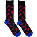David Bowie Unisex Ankle Socks: Flash Pattern (Black) (UK Size 6 - 11)