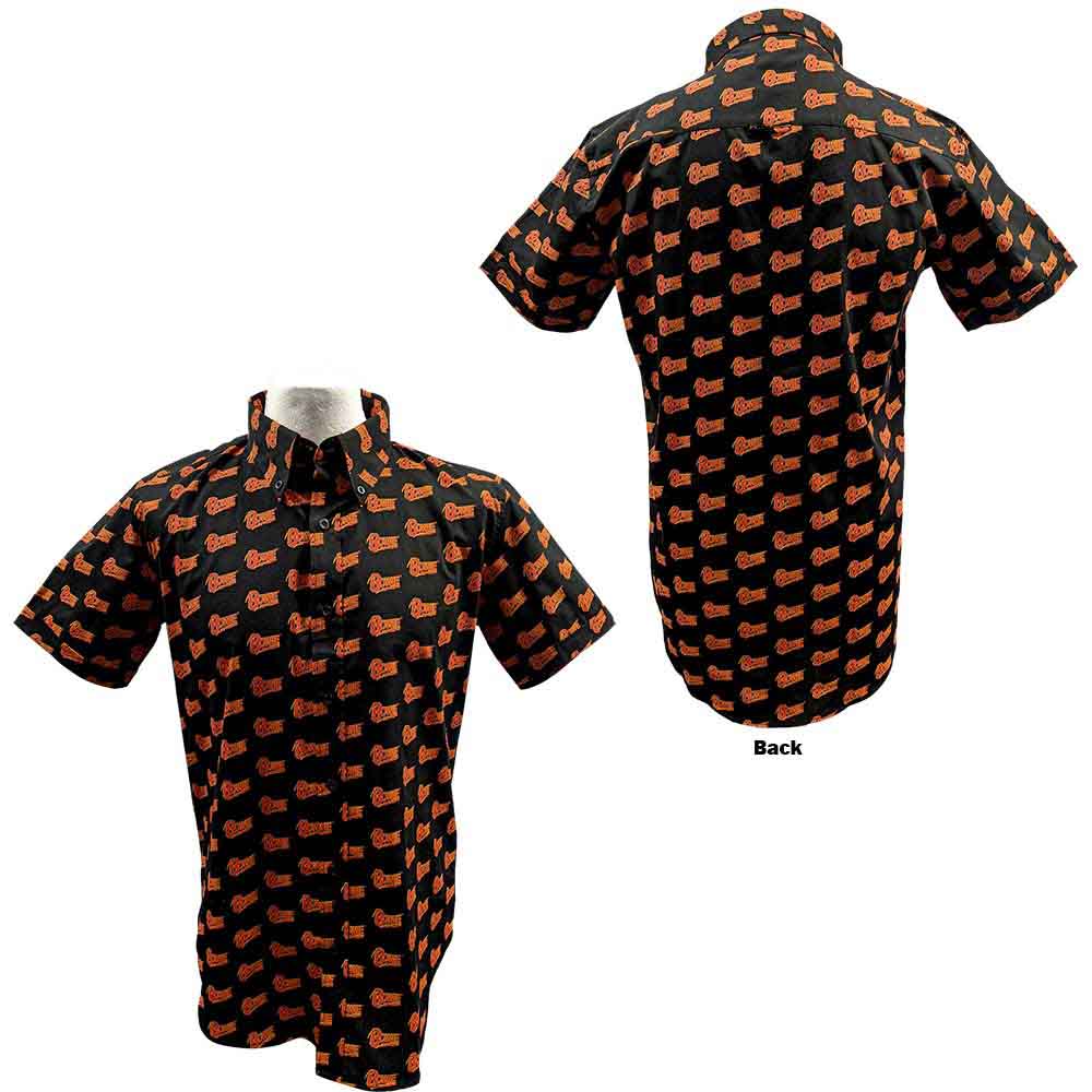 David Bowie Unisex Casual Shirt: Logo Pattern (Black) (All Over Print)