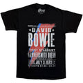 David Bowie Unisex T-Shirt: Hammersmith Odeon (Black)