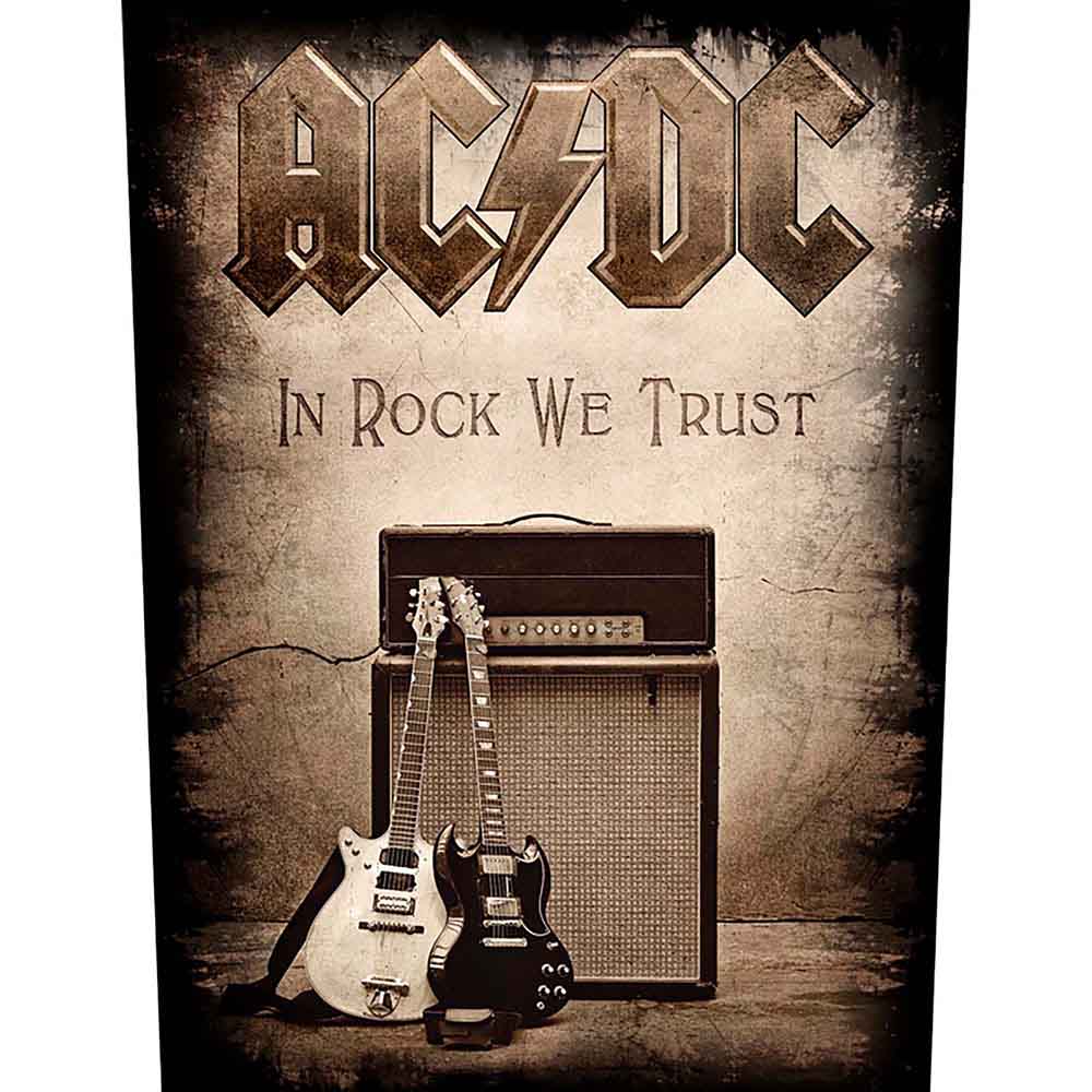 AC/DC Back Patch: In Rock We Trust