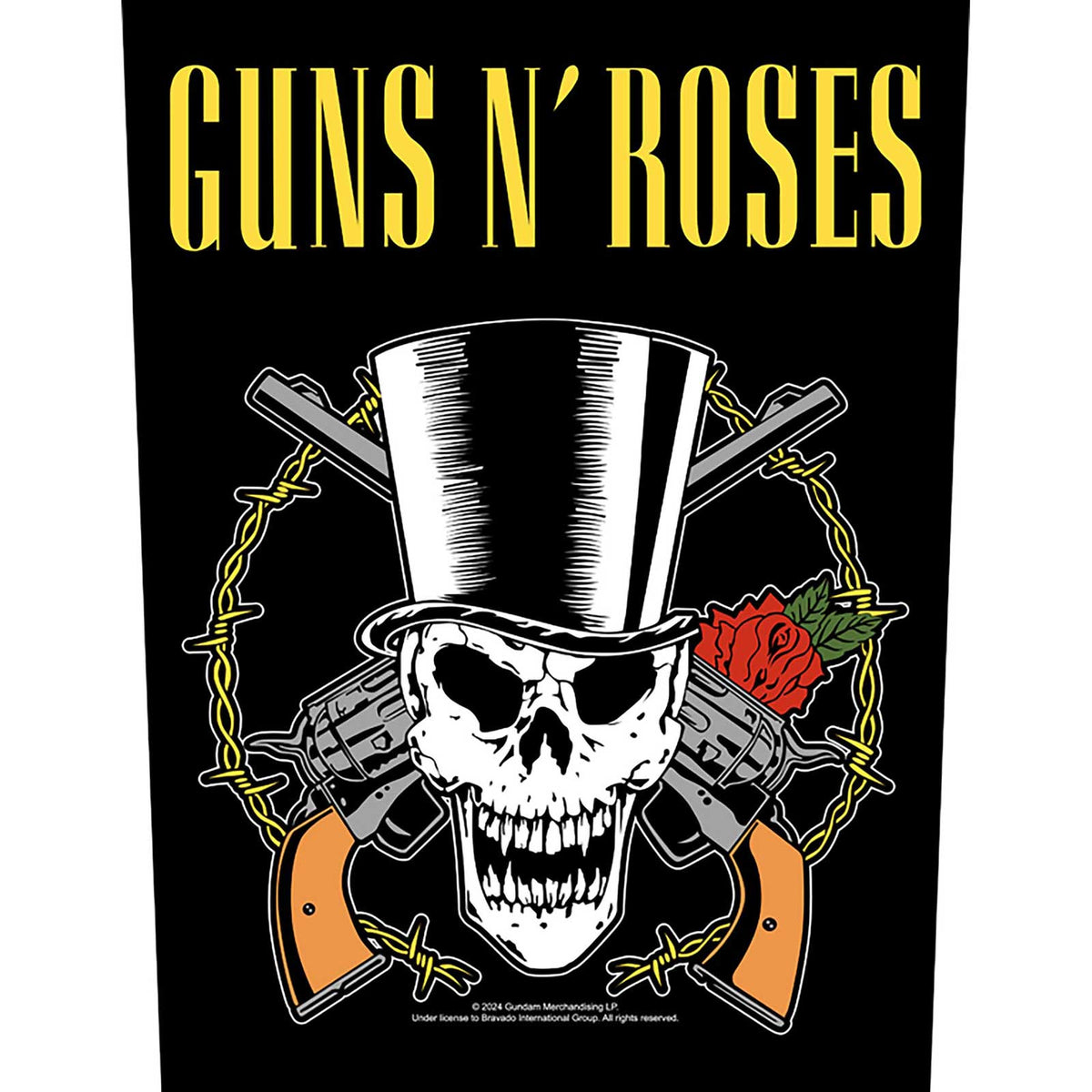 Guns N' Roses Back Patch: Skull & Guns