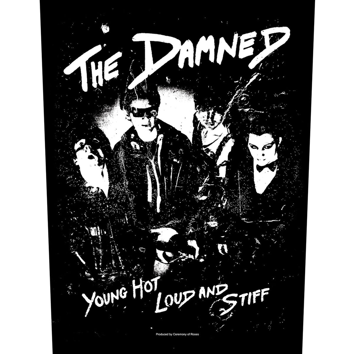 The Damned Back Patch: Young, Hot, Loud And Stiff