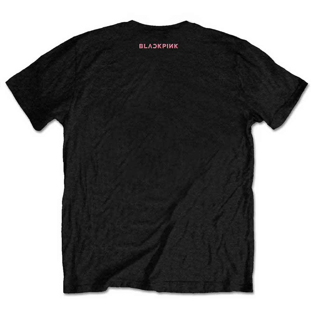 BlackPink Unisex T-Shirt: Born Pink (Black) (Back Print)