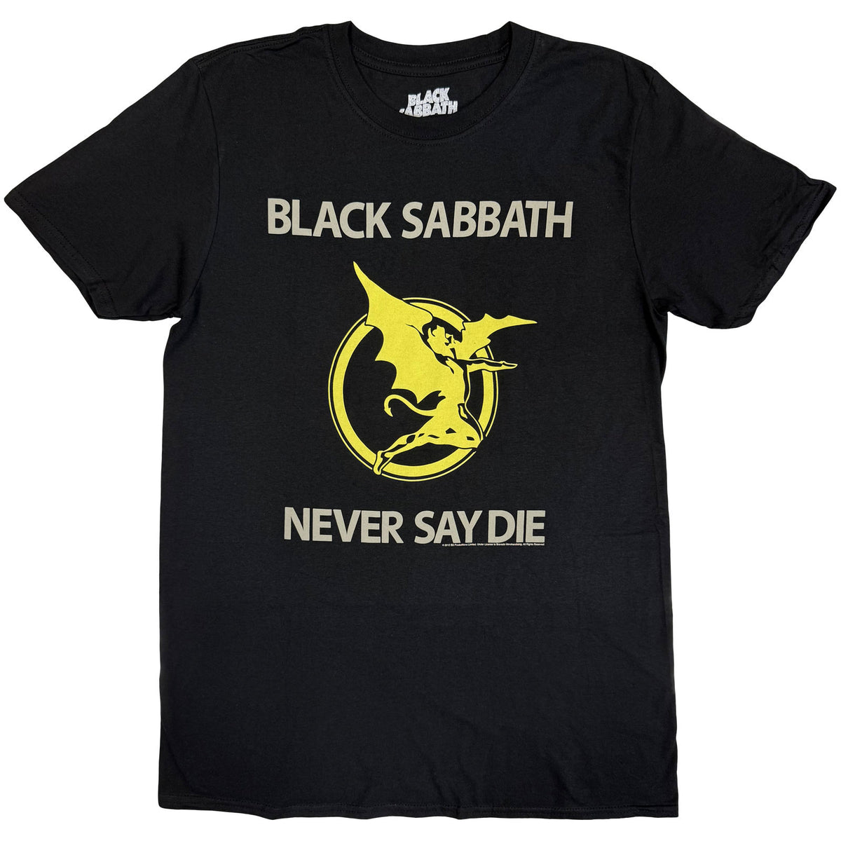 Black Sabbath Unisex T-Shirt: Never Say Die (Black)