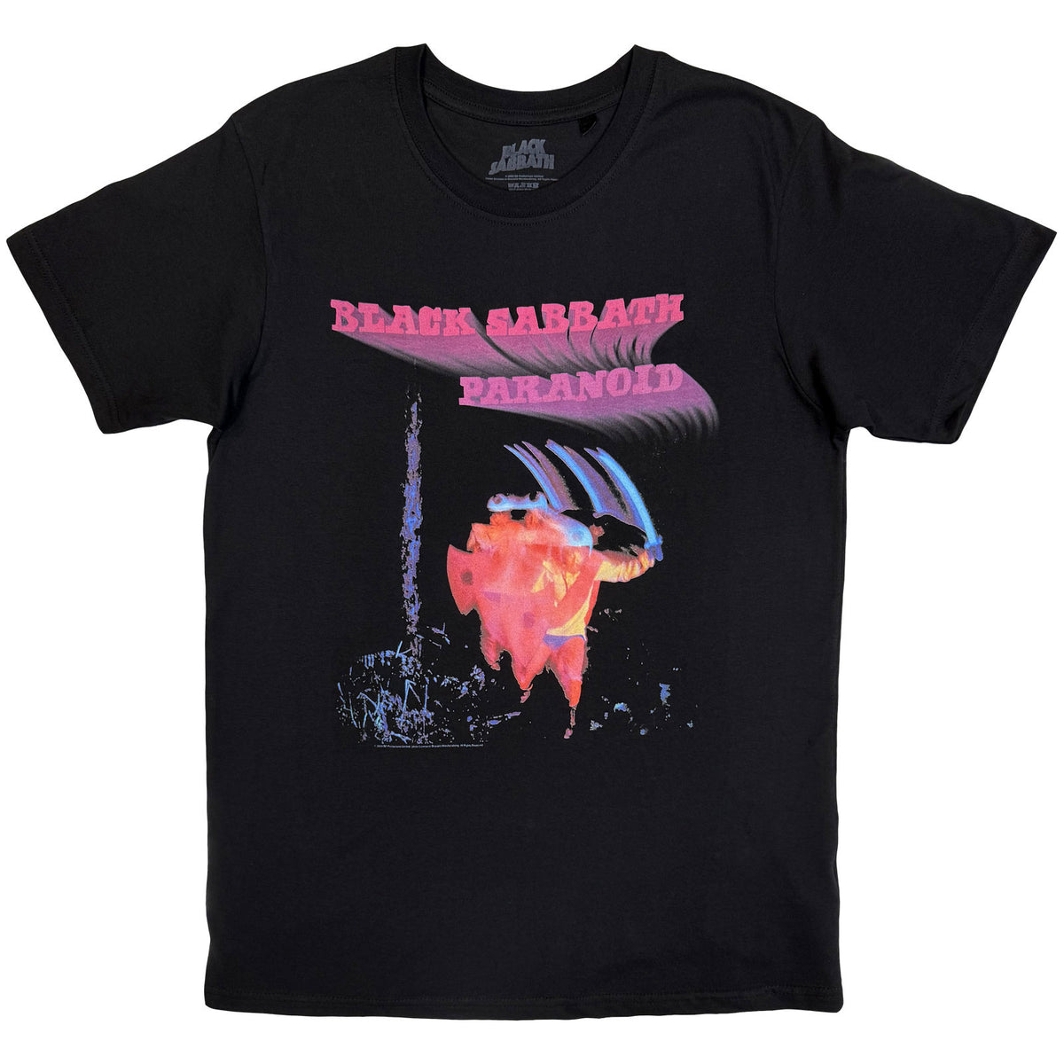 Black Sabbath Unisex T-Shirt: Paranoid Motion Trails (Black)