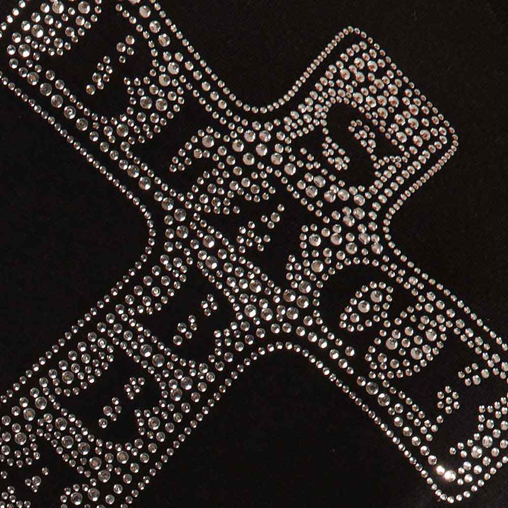 Black Sabbath Ladies T-Shirt: Cross (Black) (Embellished)
