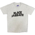 Black Sabbath Unisex T-Shirt: Black Wavy Logo (Grey)
