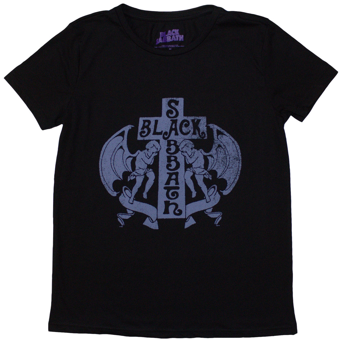 Black Sabbath Ladies T-Shirt: Angels (Black)