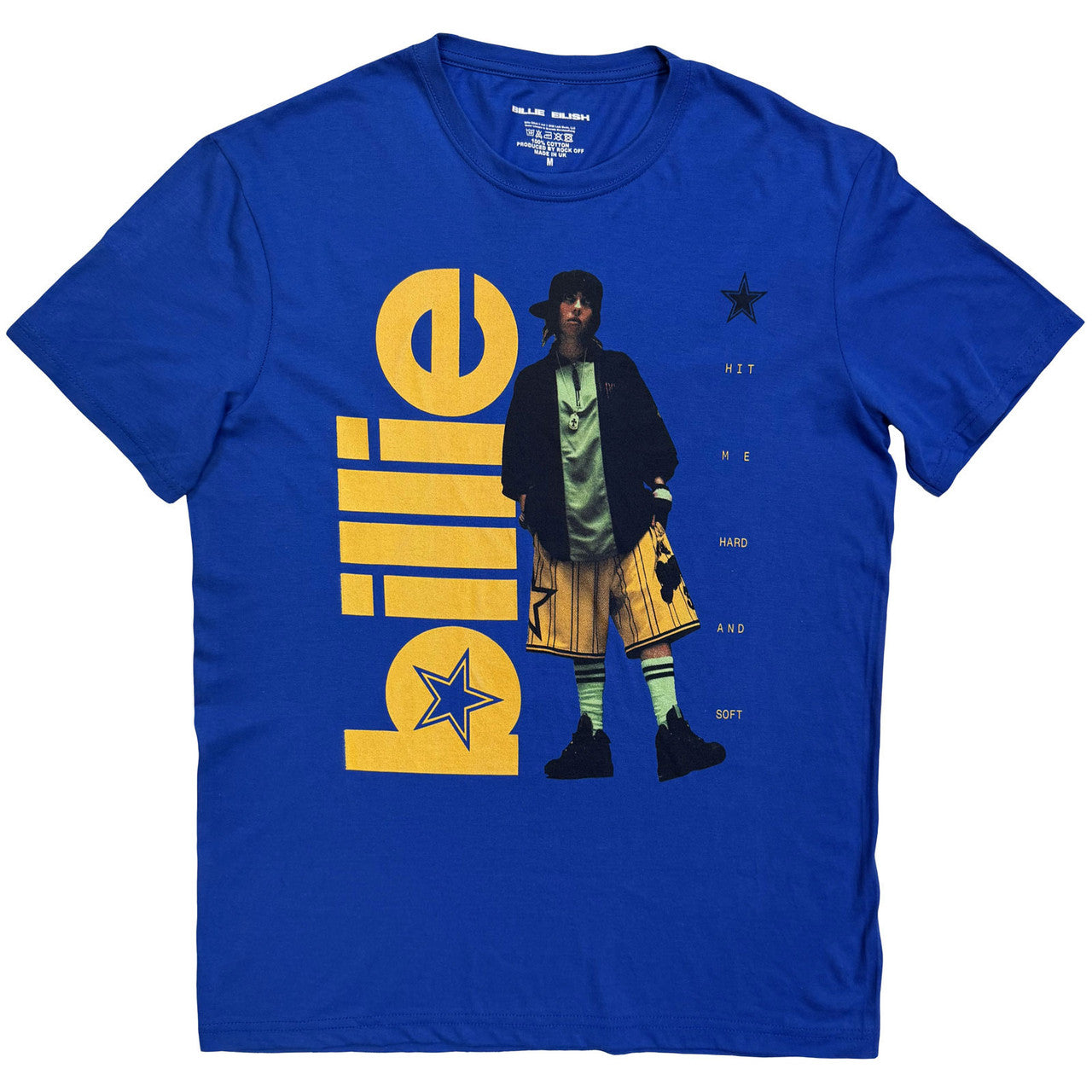 Billie Eilish: Billie Unisex T-Shirt (Blue)