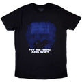 Billie Eilish: Hit Me Hard And Soft Blue Lines Unisex T-Shirt (Black)