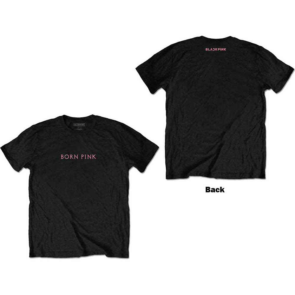 BlackPink: Born Pink Unisex T-Shirt (Black) (Back Print)