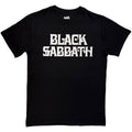 Black Sabbath: Curly Logo Mono Unisex T-Shirt (Black)