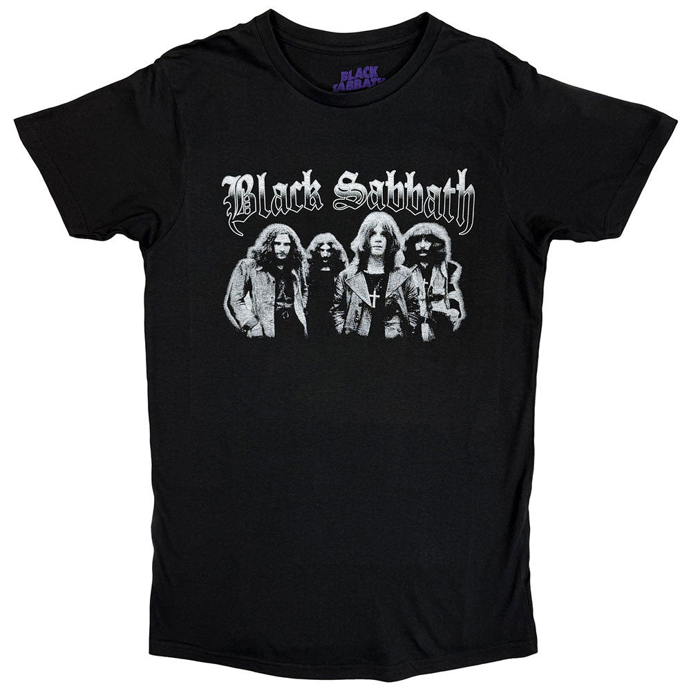 Black Sabbath: Greyscale Group Unisex T-Shirt (Black)