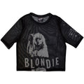 Blondie: Mic Stand Ladies Mesh Crop Top (Black)