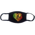 Bob Marley Face Mask: One Love Heart (Black)