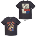Bon Jovi: Kicked Ass Unisex T-Shirt (Charcoal Grey) (Back Print)