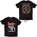 Bon Jovi: Slippery When Wet '87 Unisex T-Shirt (Black) (Back Print)