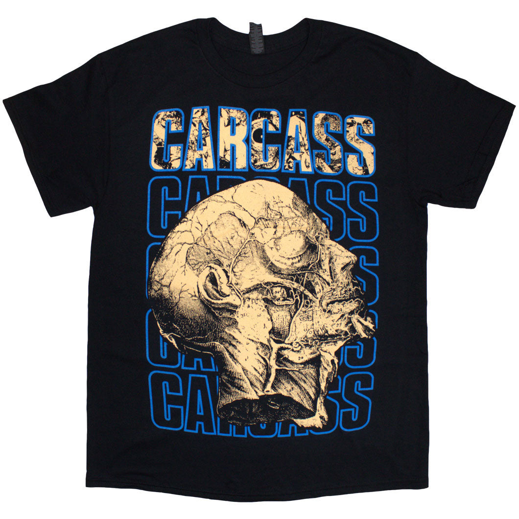 Carcass Unisex T-Shirt: Necro Head (Black) (Back Print)