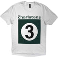 The Charlatans Unisex T-Shirt: 3 Logo (White)