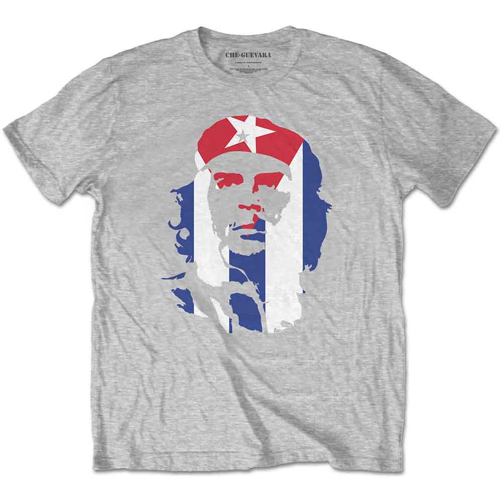 Che Guevara Unisex T-Shirt: Star and Stripes (Grey)