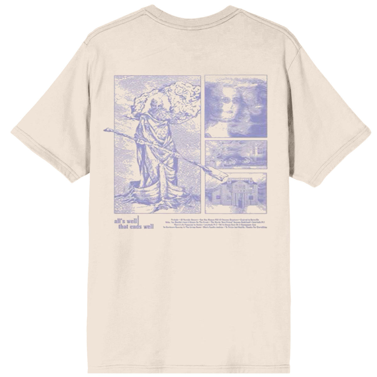 Chiodos Unisex T-Shirt: AWTEW Album Art (Natural) (Back Print)