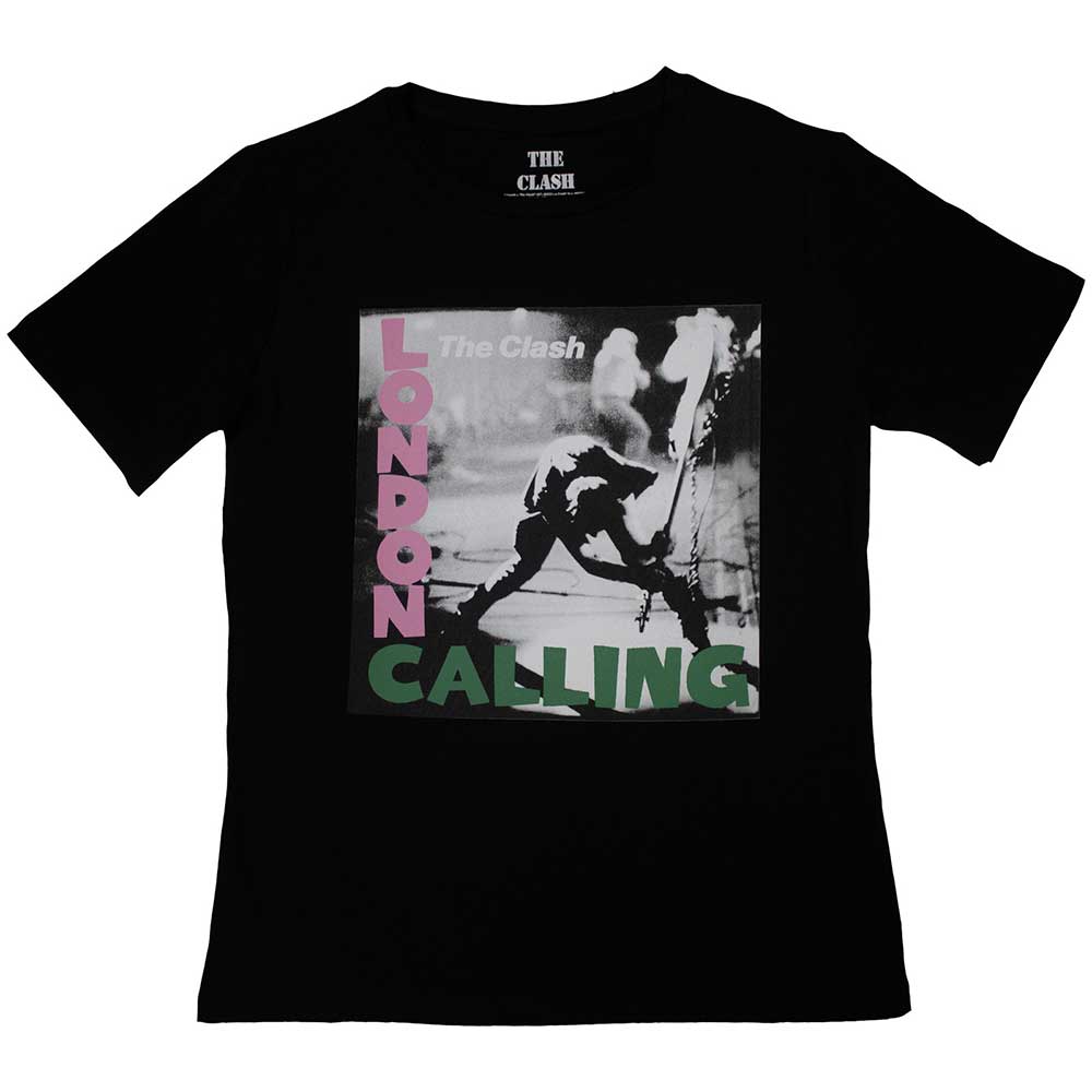 The Clash Ladies T-Shirt: London Calling (Black)