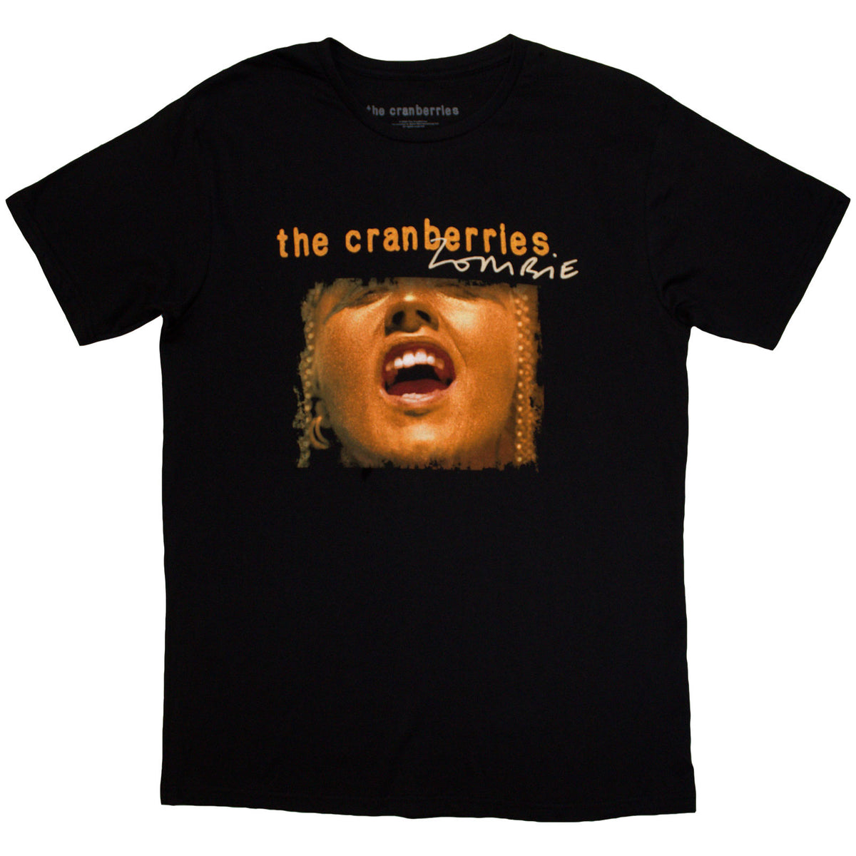 The Cranberries Unisex T-Shirt: Zombie Dolores (Black) (Back Print)
