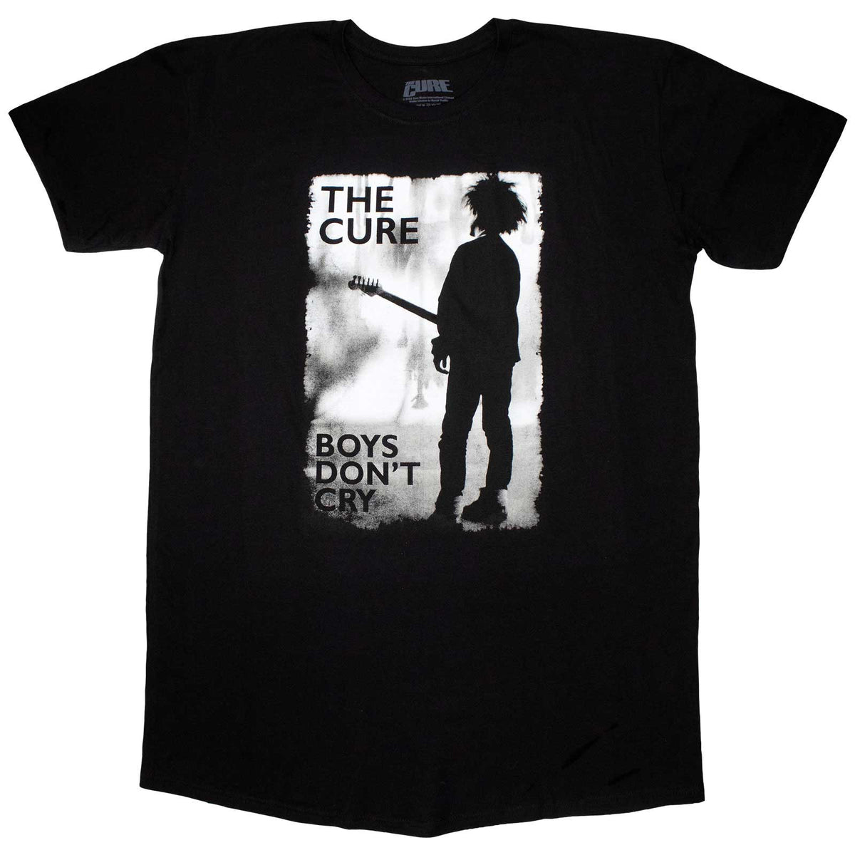The Cure Ladies T-Shirt Dress: Boys Don't Cry Black & White (Black)
